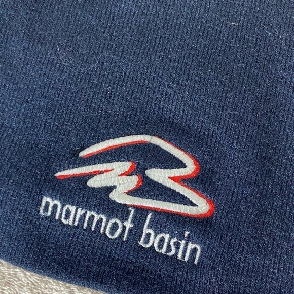 5/$25 Vintage Kokanee Navy Blue Marmot Basin Toque  Beanie Hat - Picture 8 of 8